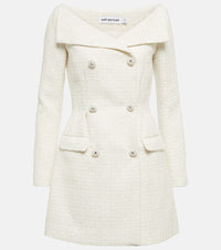 Self-Portrait Boucle minidress