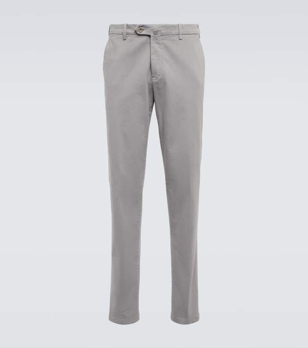 Loro Piana Pantaflat cotton slim pants