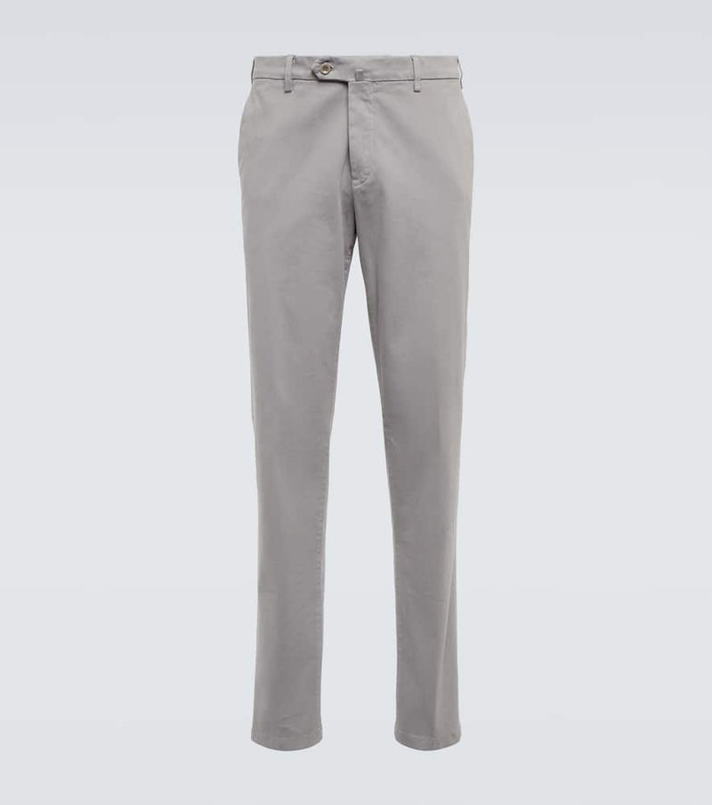 Loro Piana Pantaflat cotton slim pants