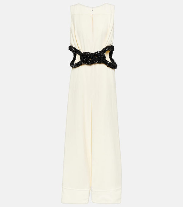 Jil Sander Knotted cutout crêpe gown