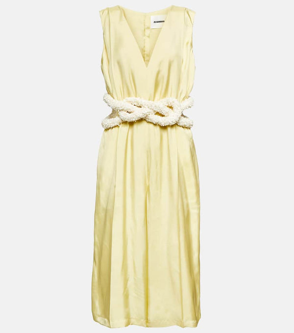 Jil Sander Embellished satin jumpsuit