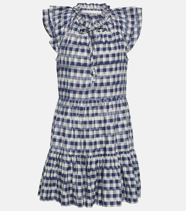 Veronica Beard Zee gingham cotton minidress