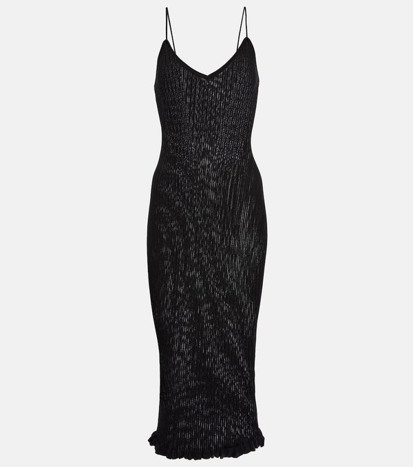 Khaite Nolita ribbed-knit slip dress