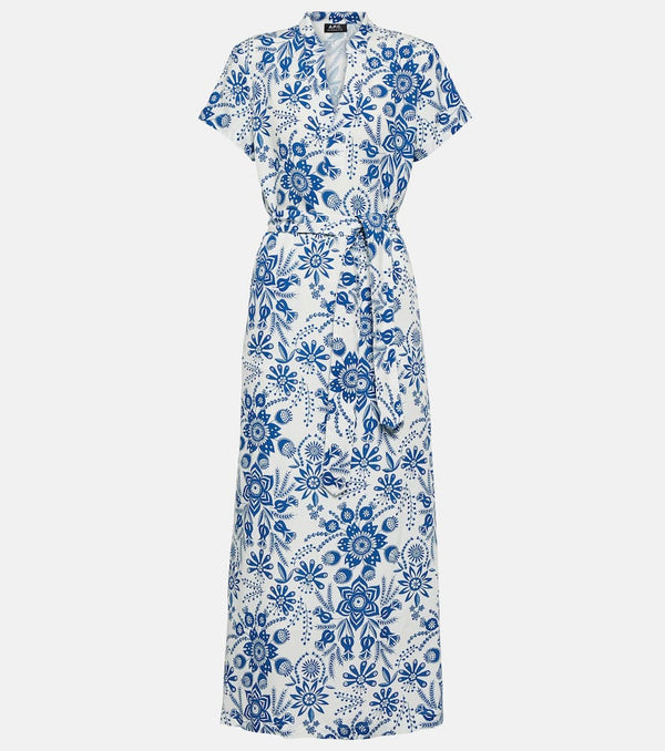 A. P.C. Annelie floral linen-blend maxi dress