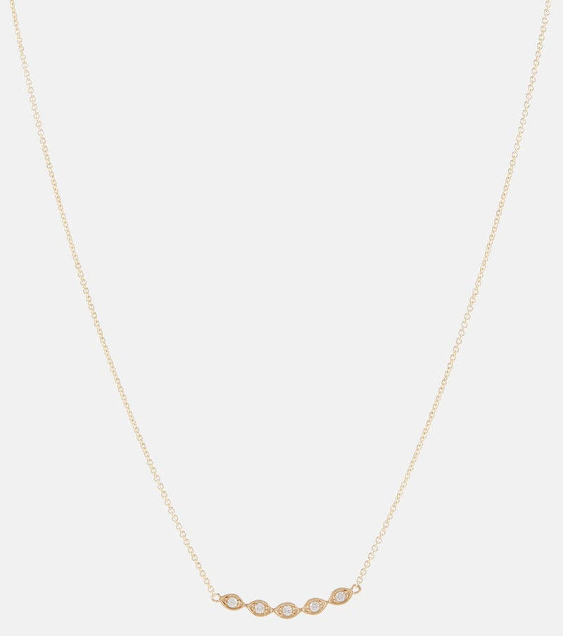 Sydney Evan 14kt gold necklace with diamonds