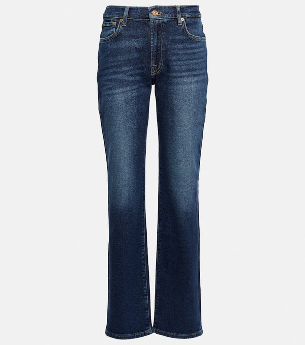 7 For All Mankind Ellie mid-rise straight jeans