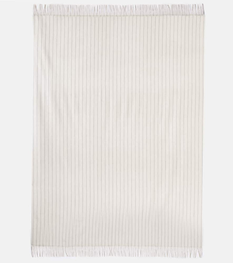 Loro Piana Pinstriped cashmere throw