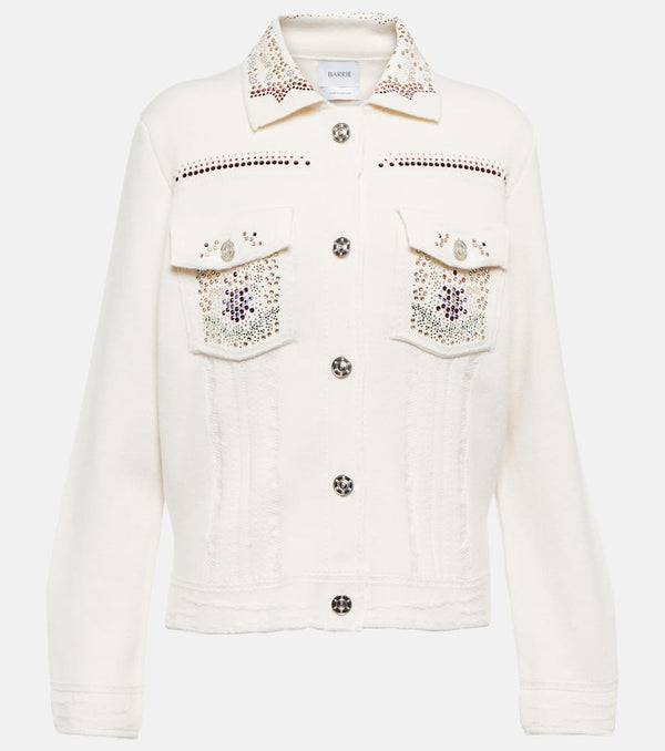 Barrie Embellished cashmere blend jacket