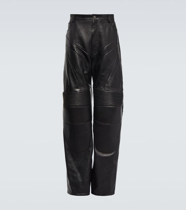 Balenciaga Leather biker pants