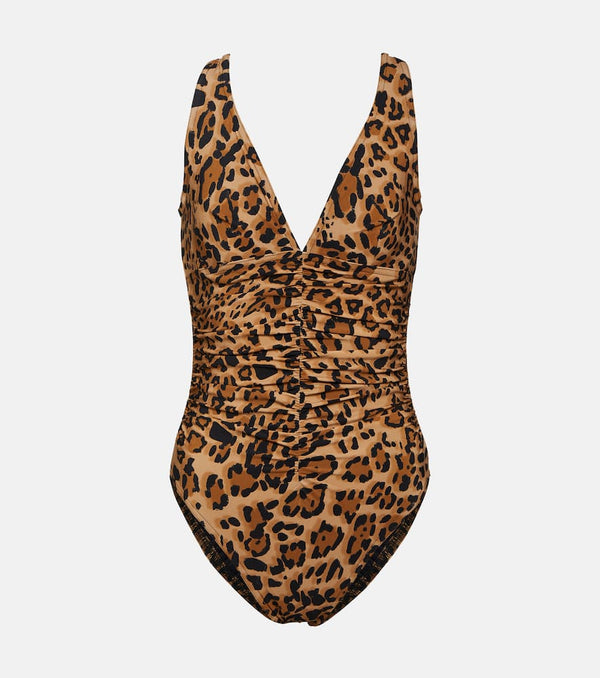 Karla Colletto Printed V-neck swimsuit