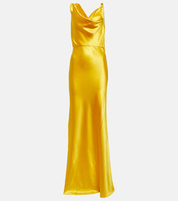 Veronica Beard Sanderson satin maxi dress