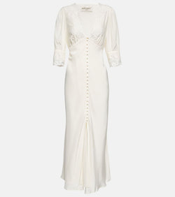 Rixo Bridal Simone embroidered maxi dress