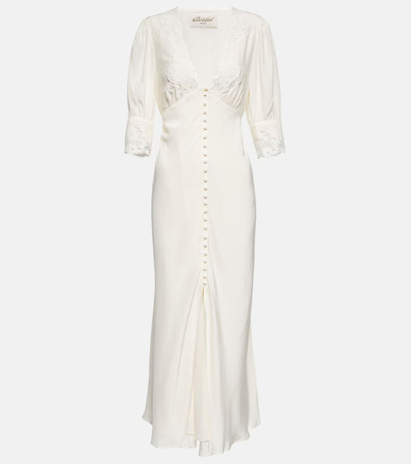 Rixo Bridal Simone embroidered maxi dress