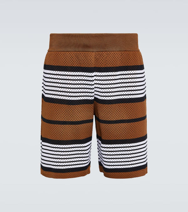 Burberry Striped mesh shorts