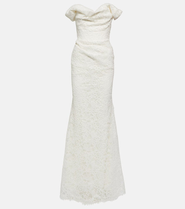 Vivienne Westwood Bridal Nova Cora off-shoulder lace gown