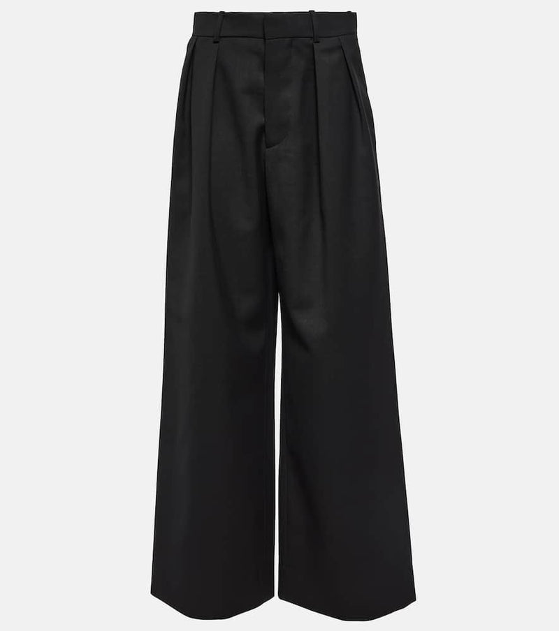 Wardrobe.NYC Pleated low-rise wide-leg wool pants