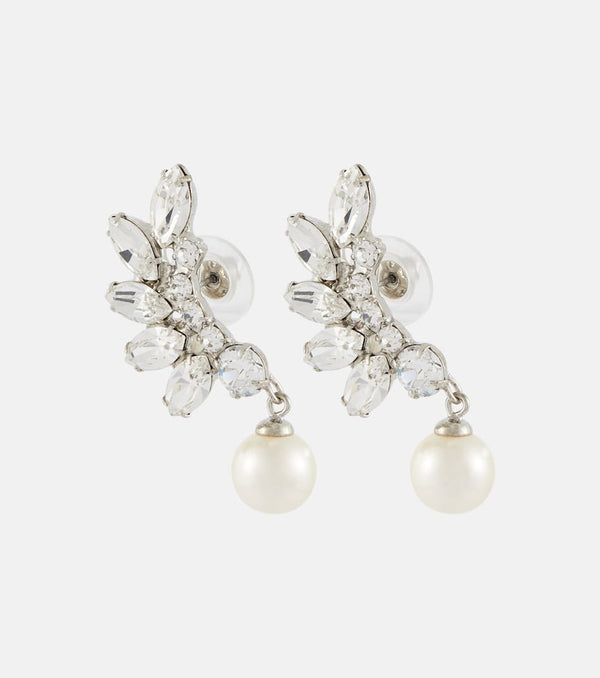 Jennifer Behr Crystal-embellished drop earrings