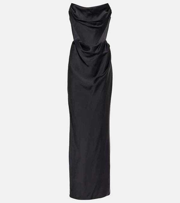 Vivienne Westwood Off-shoulder satin gown