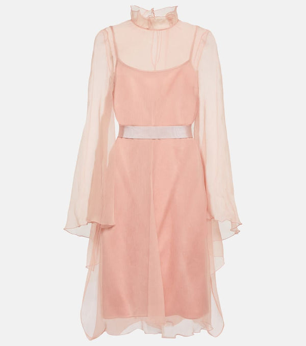 Max Mara Bridal Alma slip silk minidress with cover-up