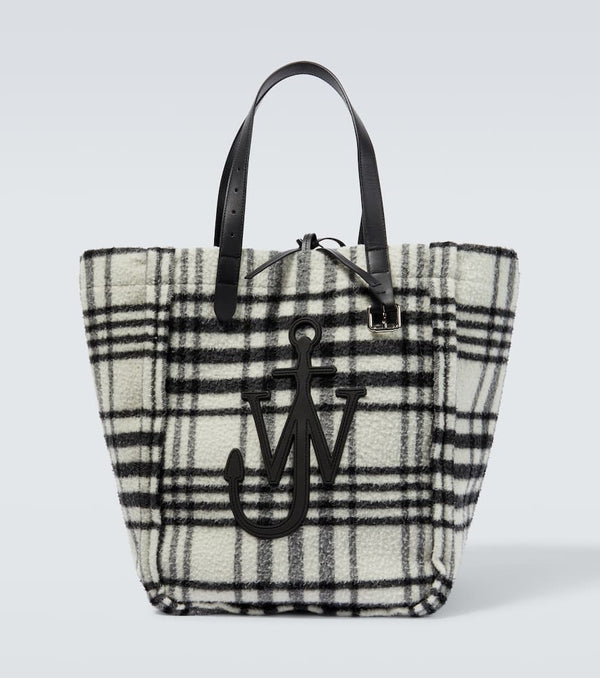 JW Anderson Belt checked tote bag