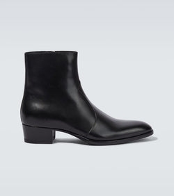 Saint Laurent Wyatt leather ankle boots