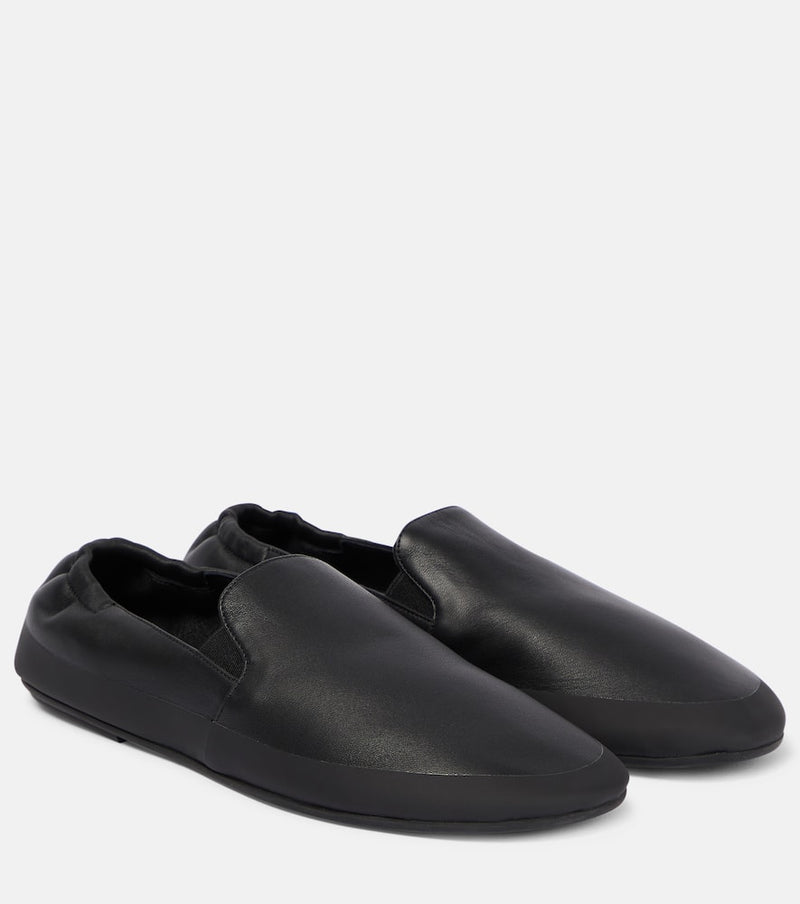 The Row Tech leather loafers