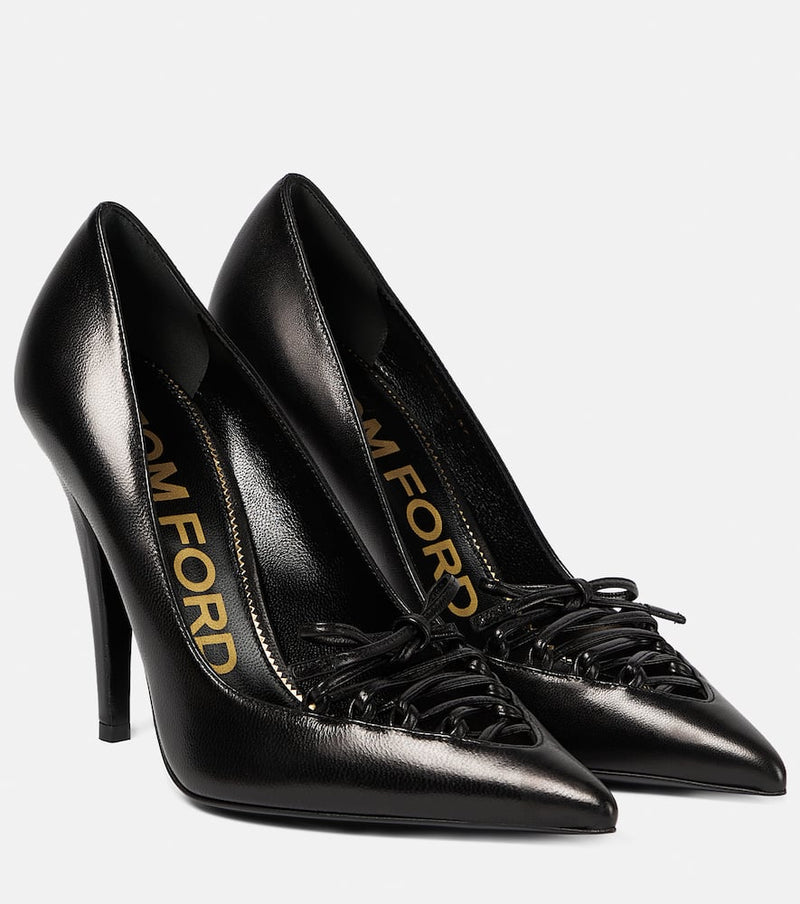 Tom Ford Corset 105 leather pumps