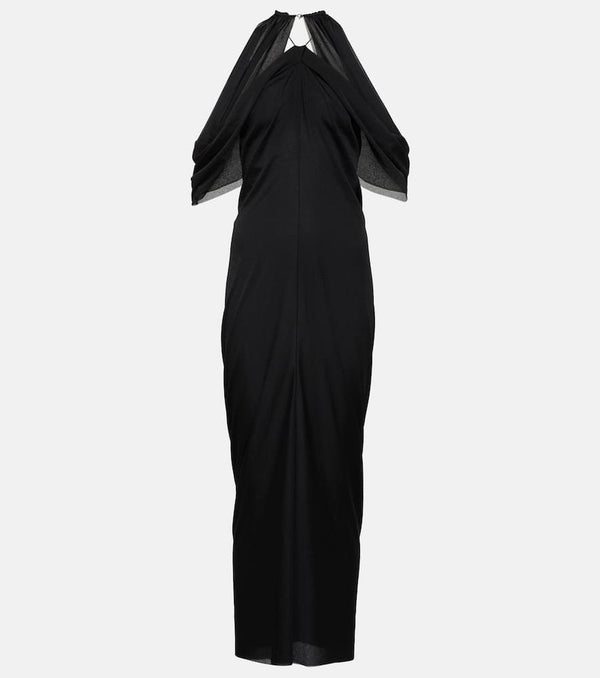 JW Anderson Off-shoulder draped midi dress | LYBSTORE