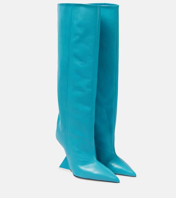 The Attico Cheope leather knee-high boots