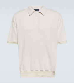 Les Tien French cotton terry polo shirt