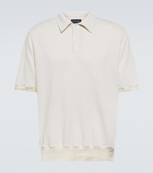 Les Tien French cotton terry polo shirt