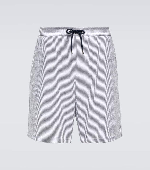 Giorgio Armani Cotton-blend striped shorts