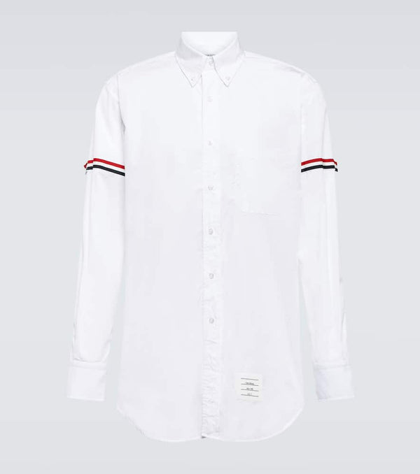 Thom Browne Ticolor-trimmed cotton shirt