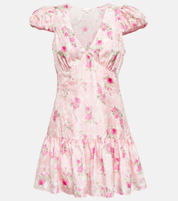 LoveShackFancy Russ floral silk minidress