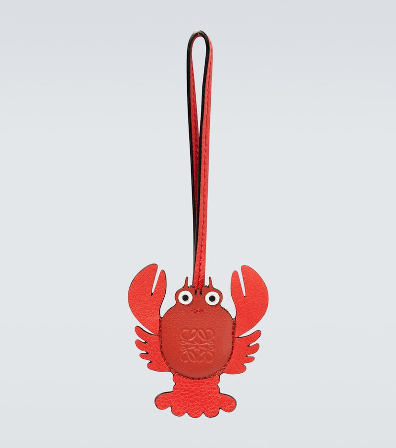 Loewe Paula's Ibiza Lobster leather luggage tag