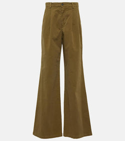 Nili Lotan Flavie cotton-blend wide-leg pants