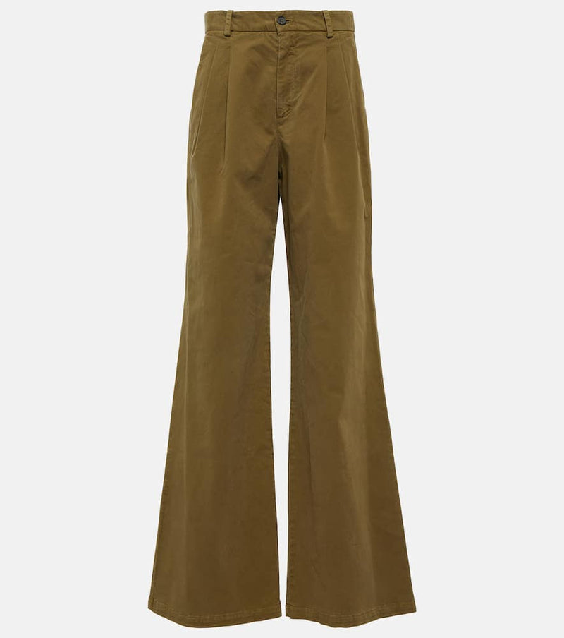 Nili Lotan Flavie cotton-blend wide-leg pants