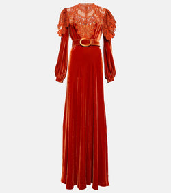 Costarellos Velvet gown