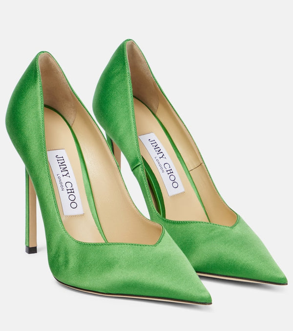 Jimmy Choo Casse 110 satin pumps