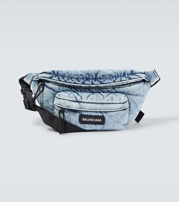 Balenciaga Explorer denim belt bag