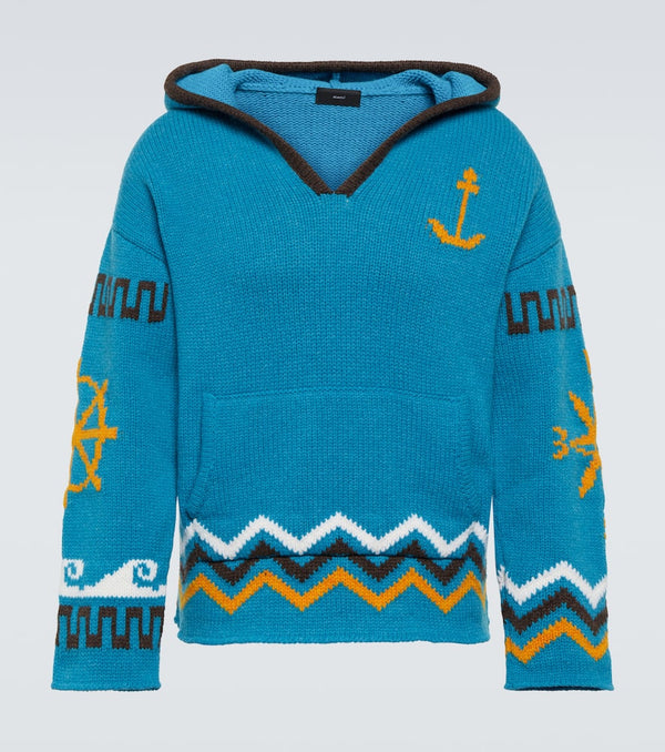 Alanui Nautical virgin wool hoodie