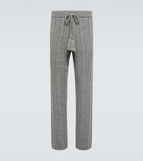 Alanui Talking Glacier wool sweatpants