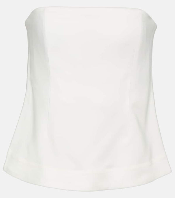 CO Strapless crêpe top