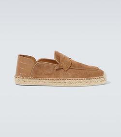 Christian Louboutin Paquepapa No Back suede espadrilles