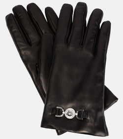 Versace Medusa leather gloves