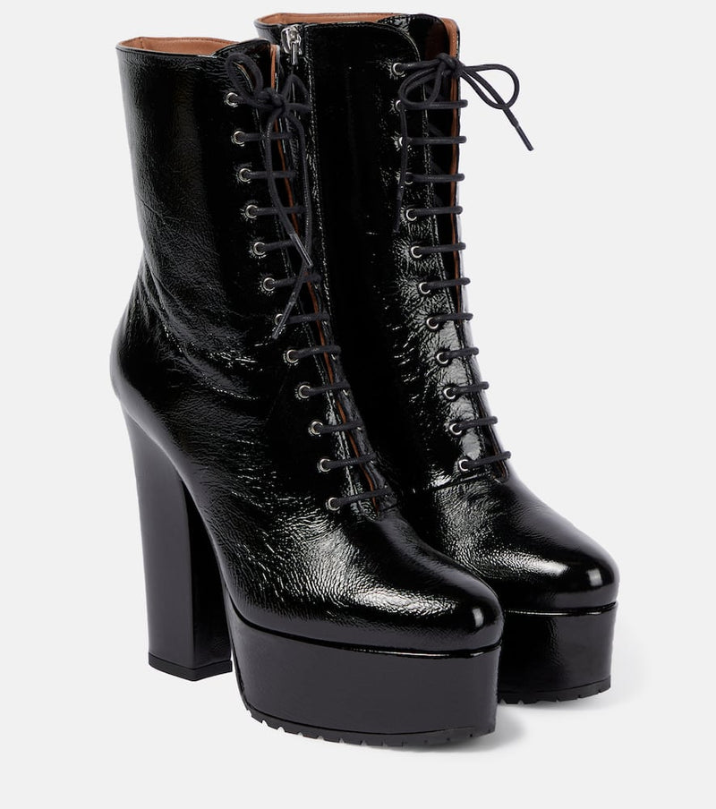 Alaïa Leather platform ankle boots