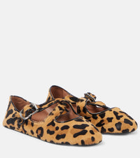 Alaia Leopard-print ballet flats