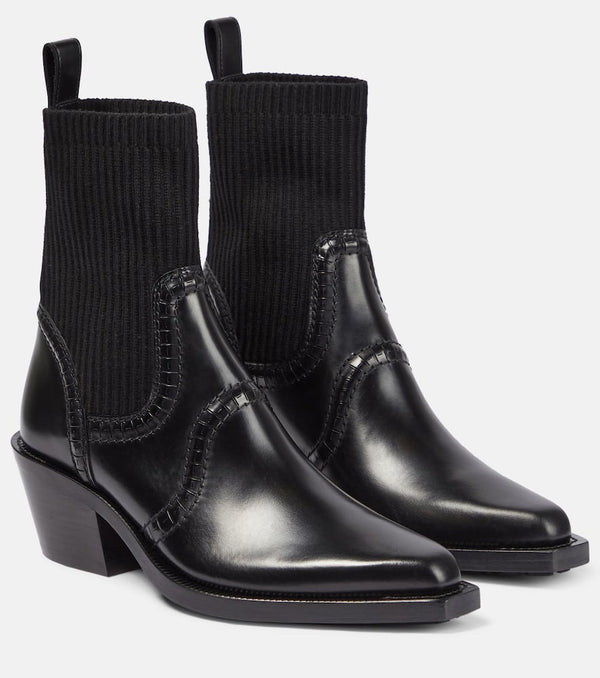 Chloé Nellie leather ankle boots