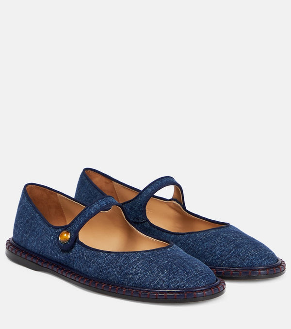 Chloé Rubie denim ballet flats