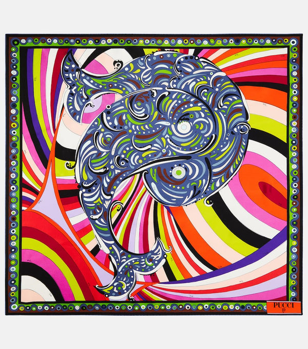 Pucci Iride silk twill scarf